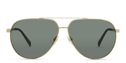 Shop EYE'M Aviator Sunglasses in Gold online.