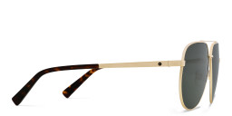 Shop EYE'M Aviator Sunglasses in Gold online.