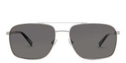 Shop EYE'M Square Sunglasses in Silver online.