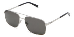 EYE'M Square Sunglasses in Silver – Product Photo 3