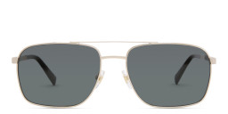 EYE'M Square Sunglasses in Gold/Green – Product Photo 4
