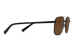 EYE'M Square Sunglasses in Matte Black – Product Photo 4