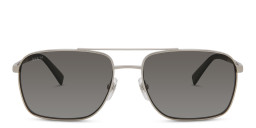 EYE'M Square Sunglasses in Silver/Grey – Product Photo 1