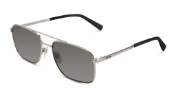 EYE'M Square Sunglasses in Silver – Product Photo 3