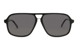 EYE'M Aviator Sunglasses in Black/Grey – Product Photo 3