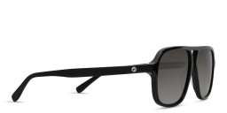 EYE'M Aviator Sunglasses in Shiny Black – Product Photo 4