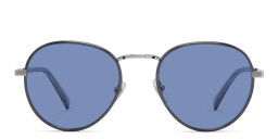 EYE'M Round Sunglasses in Silver – Product Photo 1