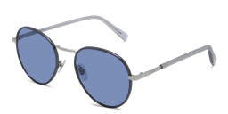 EYE'M Round Sunglasses in Silver – Product Photo 3