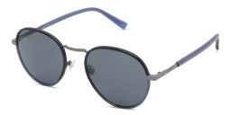 EYE'M Round Sunglasses in Gunmetal – Product Photo 3