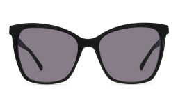 EYE'M Cat Eye Sunglasses in Black/Brown Shaded Pink – Product Photo 3
