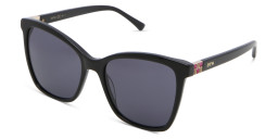 EYE'M Cat Eye Sunglasses in Black – Product Photo 3