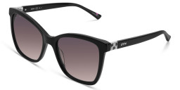 EYE'M Cat Eye Sunglasses in Black – Product Photo 3