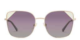 EYE'M Cat Eye Sunglasses in Gold/Brown Shaded – Product Photo 3