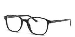 Shop Ray-Ban Leonard Square Eyeglasses in Black online.