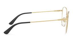 Vogue Eyewear Square Eyeglasses in Black Gold – Product Photo 3