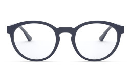 Emporio Armani Panthos Eyeglasses in Matte Blue – Product Photo 1