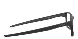Shop Oakley Port Bow Rectangle Eyeglasses in Satin Black online.