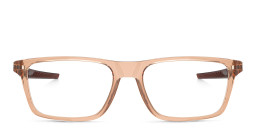 Shop Oakley Port Bow Rectangle Eyeglasses in Beige online.