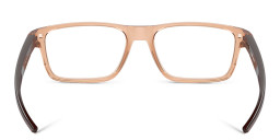 Shop Oakley Port Bow Rectangle Eyeglasses in Beige online.