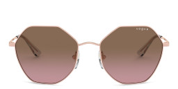 Vogue Eyewear Irregular Sunglasses in Rose Gold – Product Photo 1