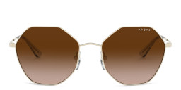 Vogue Eyewear Irregular Sunglasses in Gold – Product Photo 1