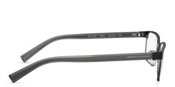 Armani Exchange Logo Lettering Wide Rectangle Eyeglasses in Black – Product Photo 3