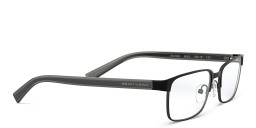 Armani Exchange Logo Lettering Wide Rectangle Eyeglasses in Black – Product Photo 4