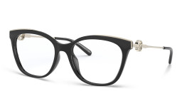 Shop Michael Kors Square Eyeglasses in Gold online.