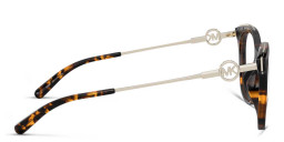 Michael Kors Rome Square Eyeglasses in Tortoise – Product Photo 3