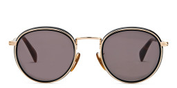 Shop DAVID BECKHAM Panthos Sunglasses in Black Gold online.