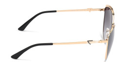 Guess Wide Cat-Eye Sunglasses in Black Gold – Product Photo 3