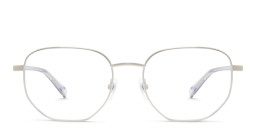 EYE'M Irregular Eyeglasses in Silver – Product Photo 1