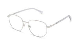 EYE'M Irregular Eyeglasses in Silver – Product Photo 3