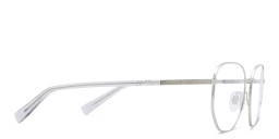 EYE'M Irregular Eyeglasses in Silver – Product Photo 4