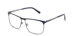 EYE'M Wide Rectangle Eyeglasses in Blue – Product Photo 3