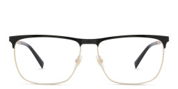 EYE'M Wide Rectangle Eyeglasses in Black – Product Photo 1