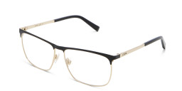 EYE'M Wide Rectangle Eyeglasses in Black – Product Photo 3