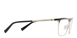 EYE'M Wide Rectangle Eyeglasses in Black – Product Photo 4