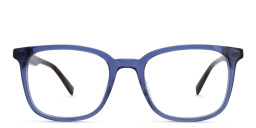 EYE'M Square Eyeglasses in Blue – Product Photo 1