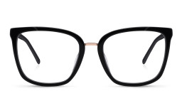 EYE'M Square Eyeglasses in Black – Product Photo 1
