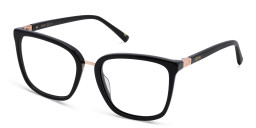 EYE'M Square Eyeglasses in Black – Product Photo 3