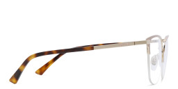 EYE'M Half Rim Cat Eye Eyeglasses in Nude – Product Photo 4