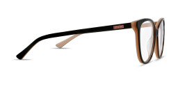 Shop EYE'M Cat-Eye Eyeglasses in Double Layer Black online.