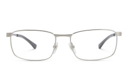 EYE'M Rectangle Eyeglasses in Silver – Product Photo 2
