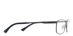 Shop EYE'M Rectangle Eyeglasses in Gunmetal online.
