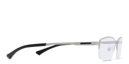 EYE'M Half Rim Rectangle Eyeglasses in Silver – Product Photo 4