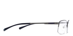 EYE'M Half Rim Rectangle Eyeglasses in Gunmetal – Product Photo 4