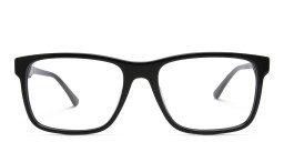 EYE'M Rectangle Eyeglasses in Shiny Black – Product Photo 1