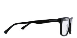 EYE'M Rectangle Eyeglasses in Shiny Black – Product Photo 4