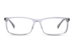 EYE'M Wide Rectangle Eyeglasses in Clear – Product Photo 2